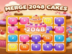 Гульня Merge 2048 cakes онлайн