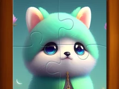 Гульня Cute Cat Jigsaw Puzzle онлайн