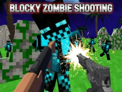 Гульня Blocky Zombie Shooting онлайн