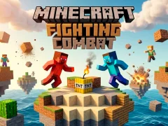 Гульня Minecrafts Fighting Combat онлайн