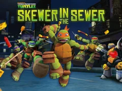 Гульня Teenage Mutant Ninja Turtles: Skewer in the Sewer онлайн