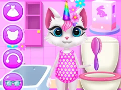 Гульня Kitty Unicorn Daily Care онлайн