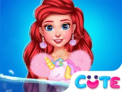 Гульня Princess Turned Into Mermaid онлайн