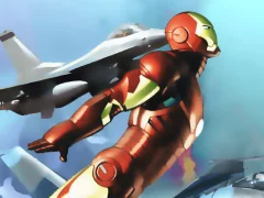 Гульня Iron Man Plane War онлайн
