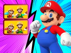 Гульня Mario spot The Differences онлайн