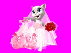 Гульня Talking Tom Angela City Wedding Boutique онлайн