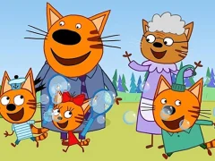 Гульня Cat Family Educational Games онлайн