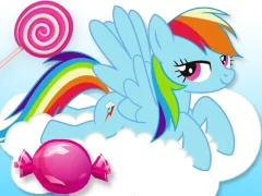 Гульня Pony Candy Run онлайн