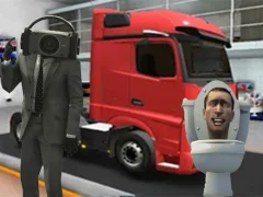 Гульня Truck Simulator Skibidi Toilet онлайн