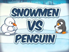 Гульня Snowmen vs Penguin онлайн