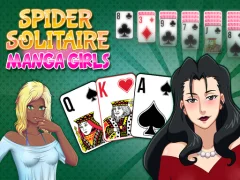 Гульня Spider Solitaire Manga Girls онлайн