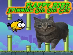 Гульня Flappy Bird Spinning oia oia Cat онлайн