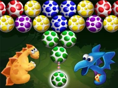 Гульня Dino Eggs Bubble Shooter онлайн