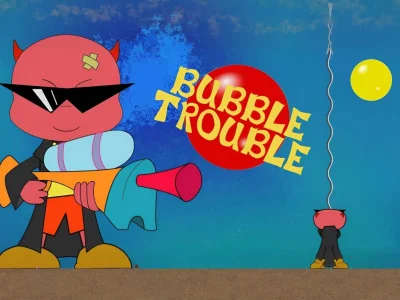 Гульня Bubble Trouble онлайн