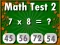 Гульня Math Test 2 онлайн