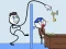 Гульня Stickman Troll Thief Puzzle онлайн