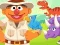 Гульня 123 Sesame Street: Ernie's Dinosaur Day Care онлайн