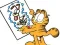 Гульня Garfield connects the dots онлайн