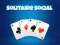 Гульня Solitaire Social онлайн