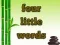 Гульня Four Little Words онлайн