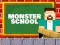 Гульня Monster School: Roller Coaster & Parkour онлайн