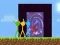 Гульня Stickman Parkour Skyland онлайн