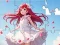 Гульня Jigsaw Puzzle: White Dress Girl онлайн