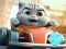 Гульня Jigsaw Puzzle: Cat Racing Driver онлайн