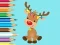 Гульня Coloring Book: Cute Christmas Reindeer онлайн