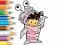 Гульня Coloring Book: Monster Costume Girl онлайн