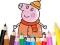 Гульня Coloring Book: Mommy Pig Winter онлайн