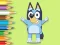 Гульня Coloring Book: Happy Bluey онлайн
