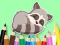 Гульня Coloring Book: Baby Raccoon онлайн