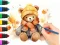Гульня Coloring Book: Autumn Bear онлайн