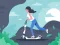 Гульня Electric scooter rides jigsaw онлайн