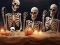 Гульня Halloween Skeleton Colony Escape онлайн