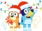Гульня Kids Quiz: Bluey Christmas Quiz онлайн