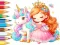 Гульня Coloring Book: Unicorn Secret Whisper онлайн