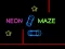 Гульня Neon Car Maze онлайн