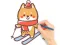 Гульня Coloring Book: Skiing Puppy онлайн
