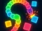 Гульня Snake Frenzy Color Clash онлайн