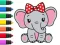 Гульня Coloring Book: Elephant онлайн