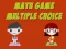 Гульня Math Game Multiple Choice онлайн