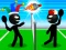 Гульня Stickman Sports Badminton онлайн