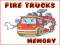 Гульня Fire Trucks Memory онлайн