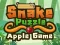 Гульня Snake Puzzle Apple Game онлайн