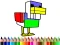 Гульня Back To School: Monster Craft Coloring онлайн