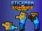 Гульня Stickman vs Zombies WorldCraft онлайн