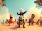 Гульня Stickman: Dinosaur arena онлайн