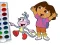 Гульня Dora The Explorer Coloring Book онлайн